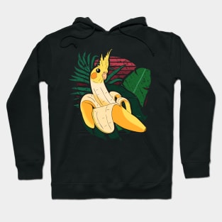 vaporwave forest banana cockatiel Hoodie